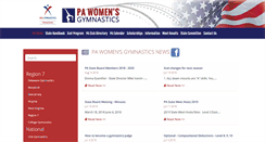 Desktop Screenshot of pagymnastics.com